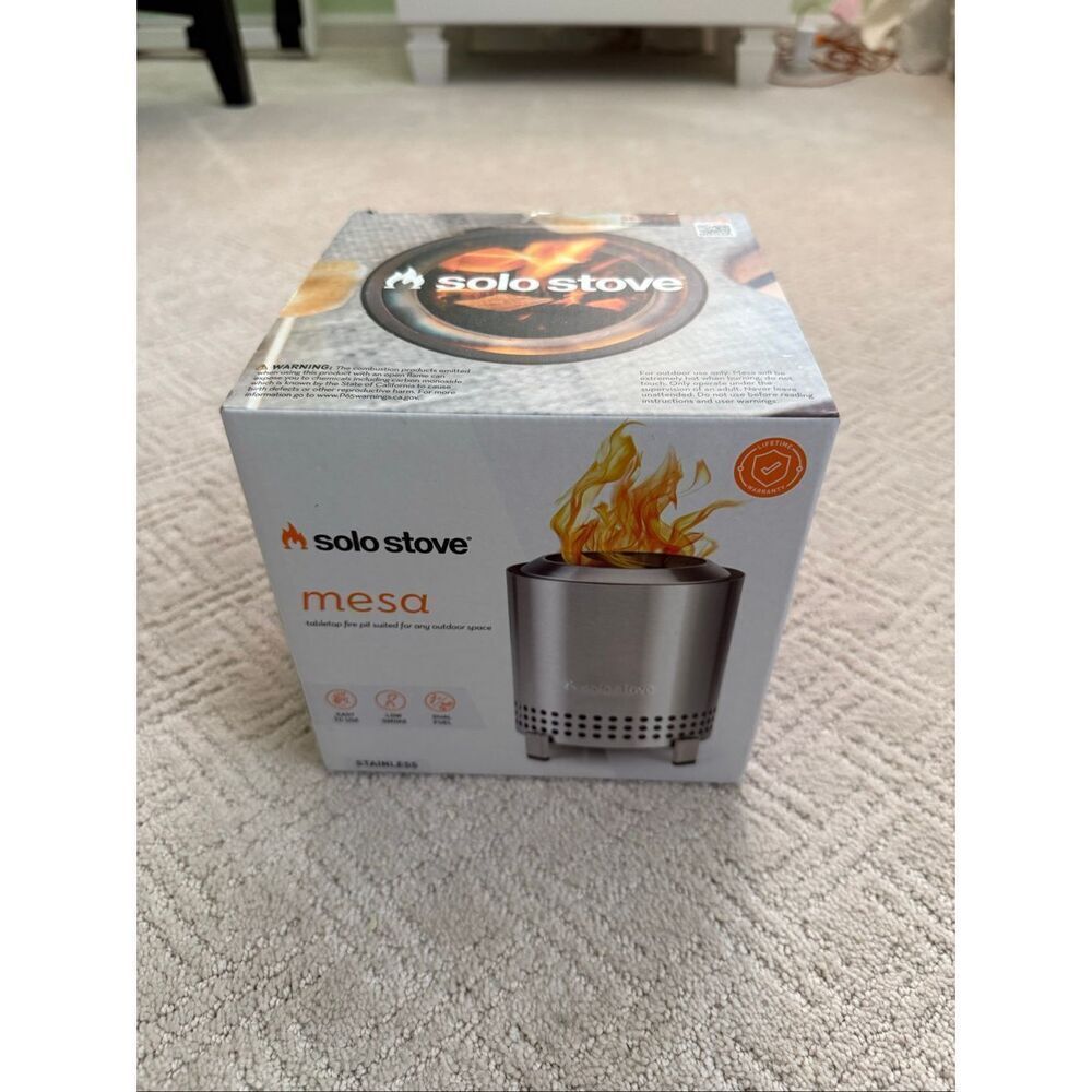 NIB Solo Stove Mesa - Stainless Steel